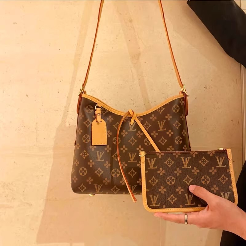 原标 芯片版 高版本 凯瑞奥L 真皮女包 单肩斜挎 carryall V 托特|undefined