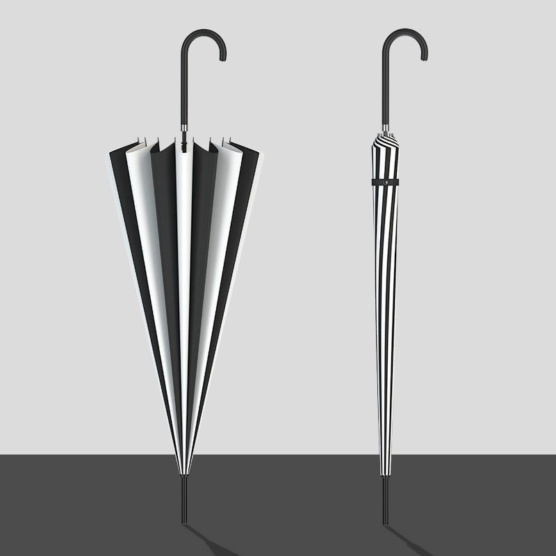 Estilo explosivo transfronterizo Paraguas de pagoda de estilo europeo y americano 16 huesos Abierto a mano Paraguas de mango recto Paraguas de moda Fotografía Paraguas de una pieza