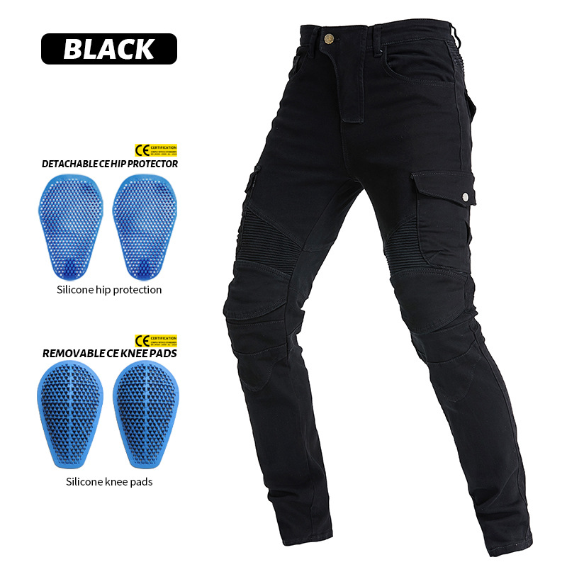 Pantalones de Motociclismo VOLERO, Pantalones de Carreras, Anti-caídas, Pantalones de Motociclista, Pantalones de Caballero, Equipo de Protección de Silicona image 9