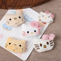 可爱kitty猫辅料日系卡通布艺猫咪服饰配件 甜美蝴蝶结KT猫辅料
