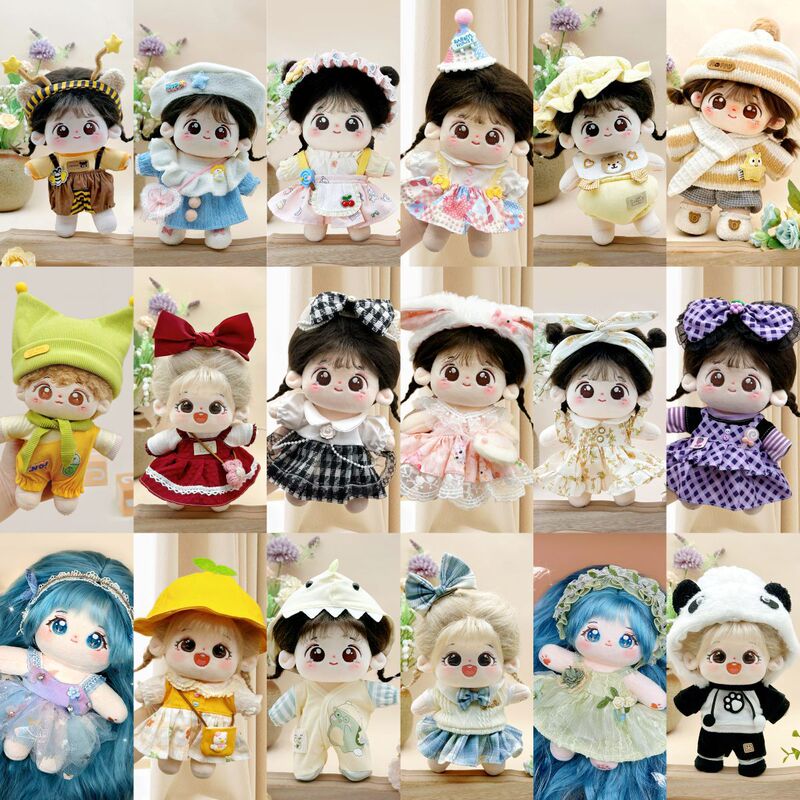 20cm Baby Clothes 20cm Cotton Doll Clothes Cute Handmade Plush Doll Clothes Source Factory Spot Wholesale