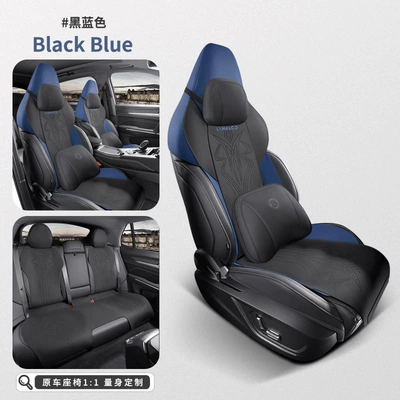 Modelə uyğun (Original) oturacaq örtükləri – Special for Lynk & Co 06 - black-blue-linker-06-special-full-set-deluxe-edition-special-car