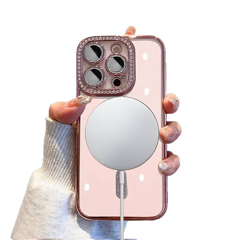 アップル16フラッシュ粉磁気吸引充電携帯ケースiPhone15proMaxドリル全包14転倒防止保護カバーを適用|undefined