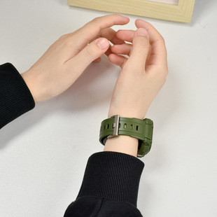 For AppleWatch silicone integrated watchband Apple Watch S8 protective case iwatch7/6/5/4/3/