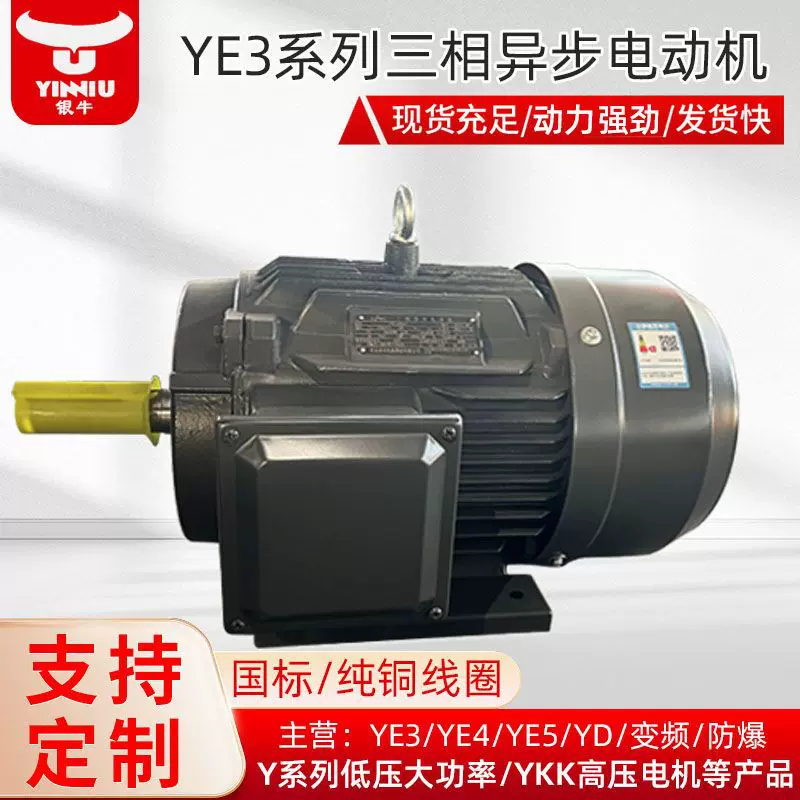 衡水电机厂家定制生产YE3-2/4/6/8极2.2-220KW三相异步电动机