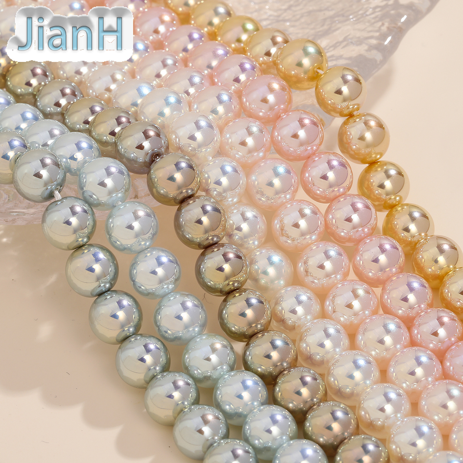 Elite marine round beads pearl