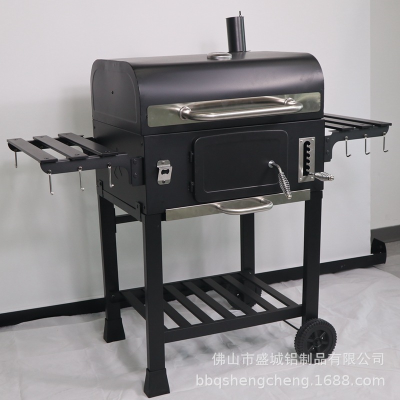 Villa Patio Parrilla Parrilla de carbón para el hogar Jardín B & B Barbacoa americana BBQ Parrilla al aire libre