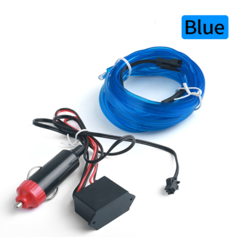 Venta al por mayor coche LED lámpara de gas luz fría Lámpara decorativa lámpara modificada Clip-en luz fría con borde lámpara de atmósfera de coche
