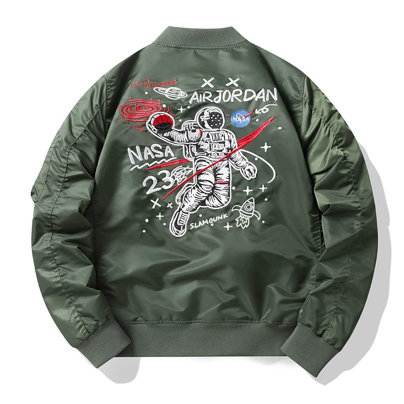 Autumn jacket, baseball uniform, 2021 collection, with embroidery, plus size