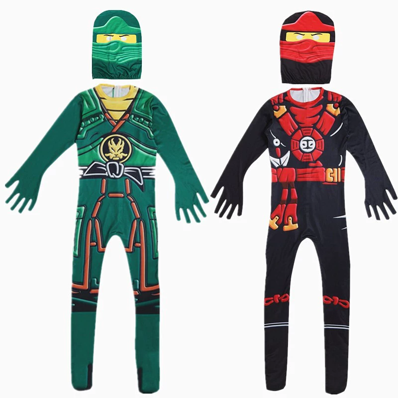 Набор 2023 года LEGO Cos Cos костюм детский Phantom Ninja одежда на Хэллоуин LEGONINJAGO костюм