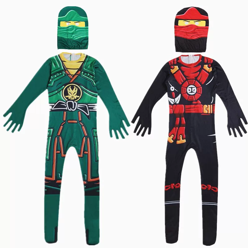 Набор 2023 года LEGO Cos Cos костюм детский Phantom Ninja одежда на Хэллоуин LEGONINJAGO костюм