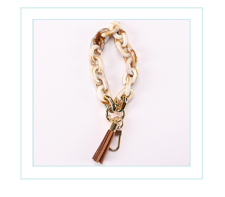 Solid Color Pattern Unisex Gender Plating Design Simple Style Style Simple Style Solid Color Arylic Plating Unisex Bag Pendant Keychain