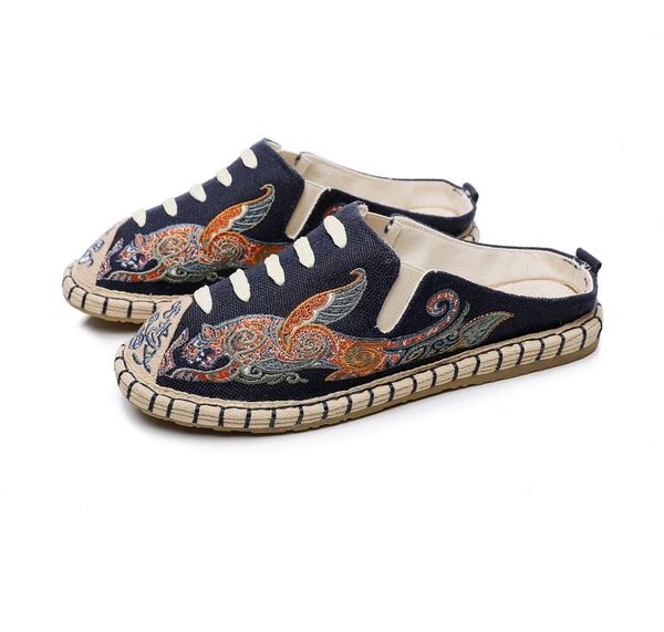 Navy blue slippers