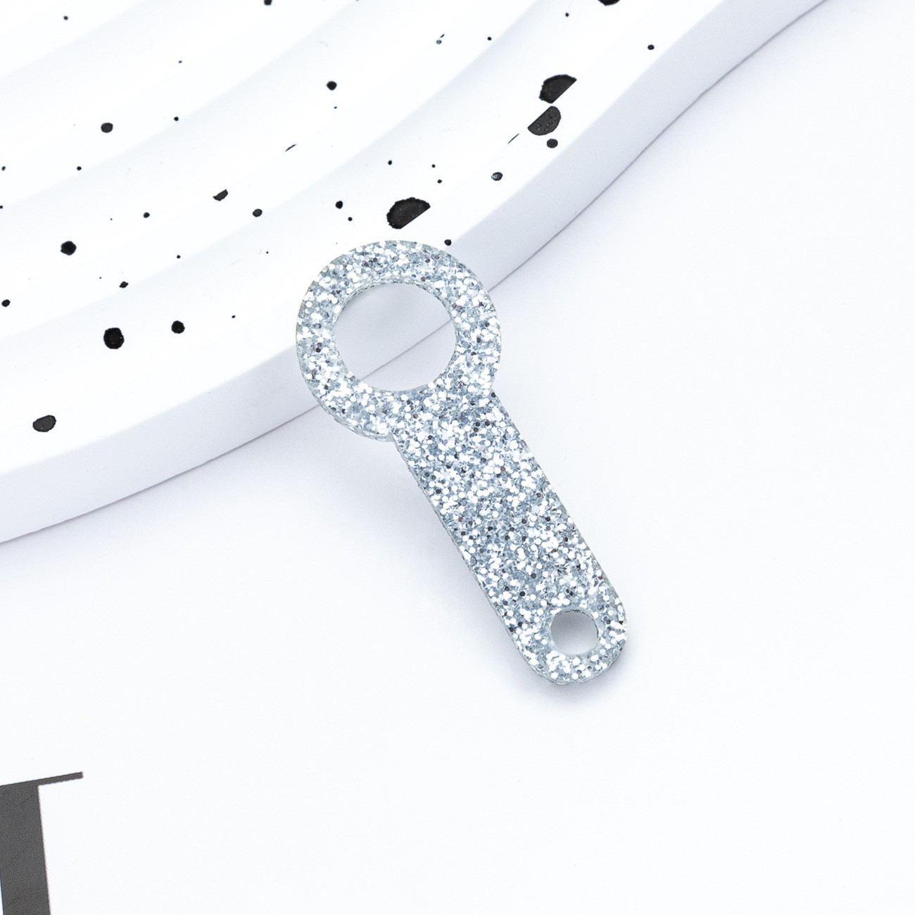 Nuevo DIY cuentas acrílico colgante de paja adecuado para 8mm - 10mm Ice Ba Cup accesorios de paja al por mayor