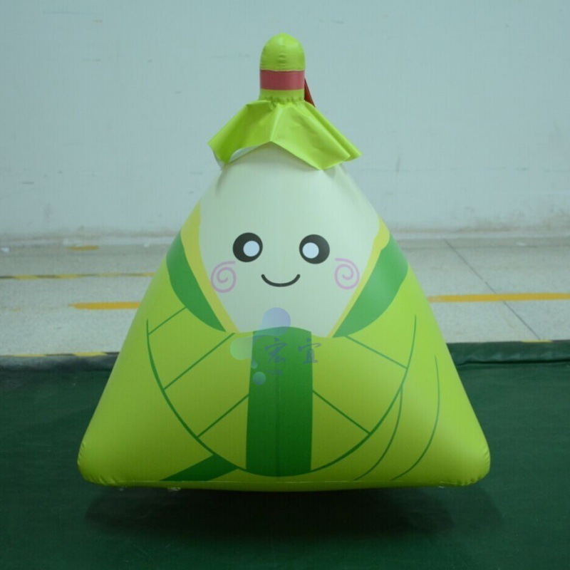 厂家直销PVC充气卡通粽子模型商场美陈广告宣传展销专用气模模型