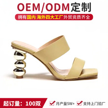 OEM加工欧美性感高跟凉鞋 高品质高端时装高跟鞋 跨境女鞋贴牌厂