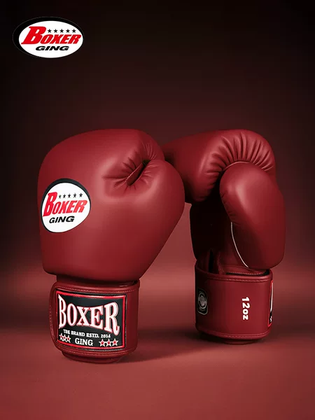 Boxing Gloves for Adults, Men and Women, Muay Thai, Sanda Fighting, Microfiber Leather Professional Boxing Gloves, Sandbag Fighting Competition, Thickeneded