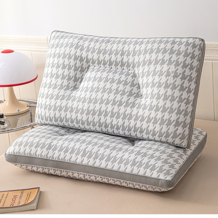 니트 물떼새 격자 모양의 베개