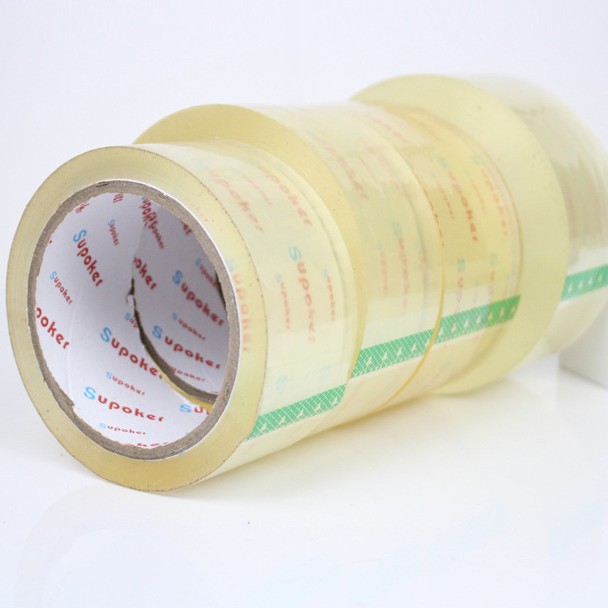 Fábrica directa de venta de cinta adhesiva transparente silenciosa 48mm silenciosa bajo ruido alta viscosidad de comercio electrónico expreso empaque caja de sellado