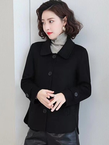 Women's Short Wool Coat Autumn New Chloé Style Loose Fashion Casual Versatile Button Open Front Coat