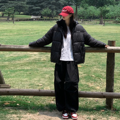 情侣款面包服时尚连帽棉服女2025年冬季新款洋气棉衣外套棉袄女装