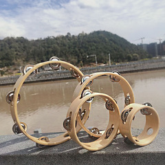 Wooden Ring Bell Orff Percussion Instrument for Kids – Single-Row Tambourine Ring for Early Childhood Music Education, Drop Shipping Available