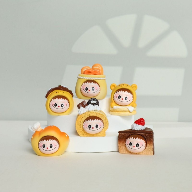 卸売りDIY樹脂部品萌え粒食游ケーキ6種類の自作モデルブラインドケース潮游置物ブラインドケースかわいい|undefined