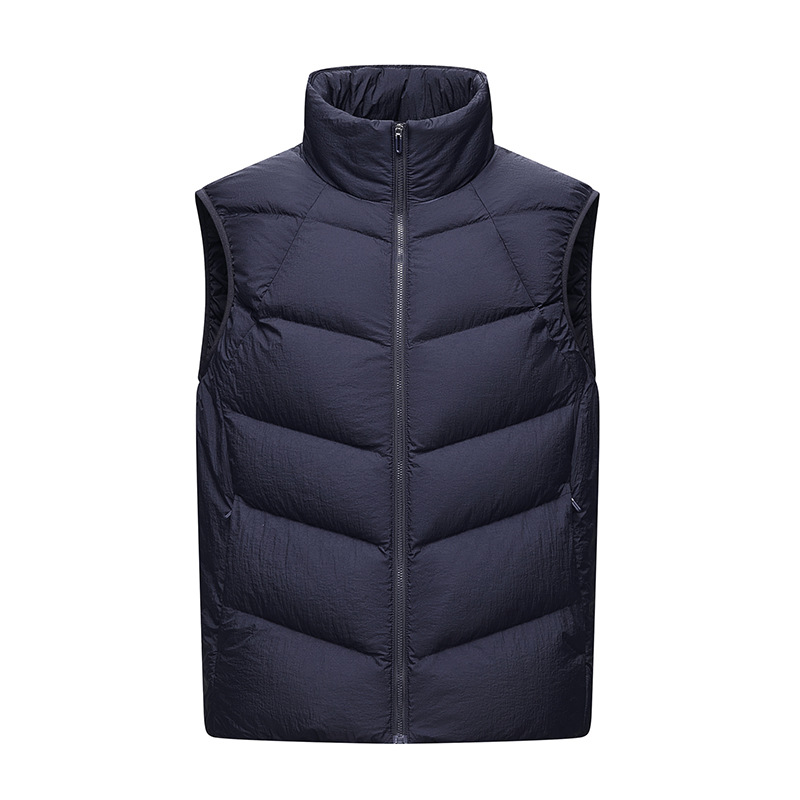 Cross-border doble cara ligera sin mangas chaleco de plumón al aire libre chaleco de plumón 90 blanco para hombres personalizado de alta gama image 13