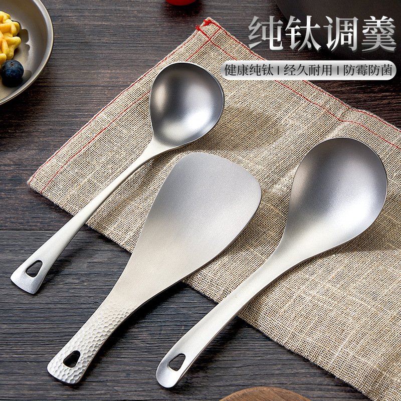 Pure Titanium Large Soup Spoon Rice Spoon Spoon Dishes Drying Porridge Spoon Household Spoon Spoon Spoon Spoon Spoon Noodles Titanium Soup Spoon Tableware Pure Titanium Large Soup Spoon Rice Spoon Spoon Dishes Drying Porridge Spoon Household Spoon Spoon Spoon Spoon Spoon Noodles Titanium Soup Spoon Tableware