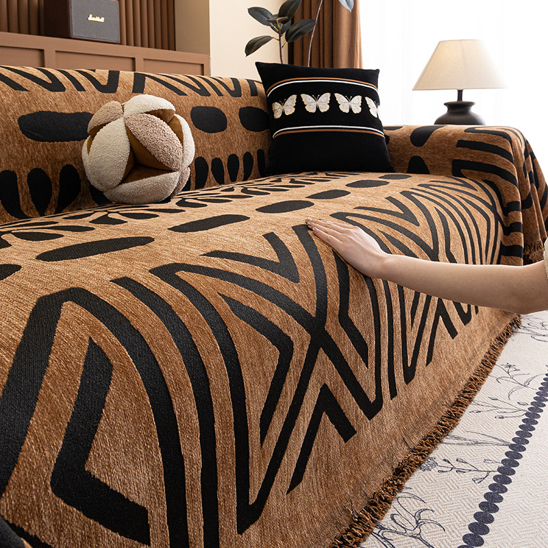 2025 New Style Sofa Towel Light Luxury Warm Non-Slip Anti-Cat Scratch Sofa Cushion Sofa Cover Cover Back Towel