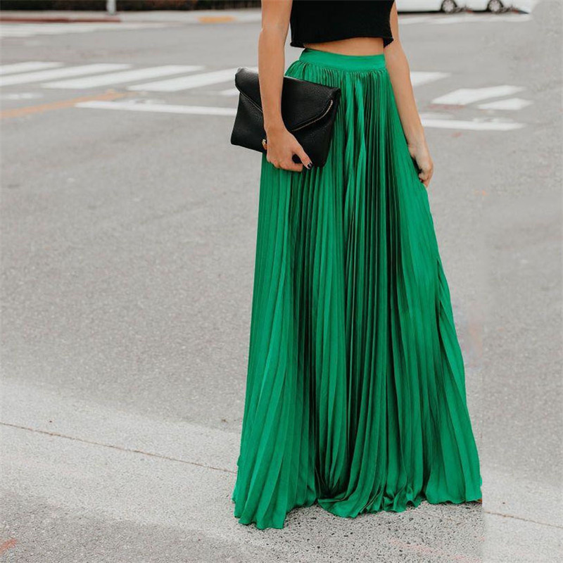 summer solid color skirt