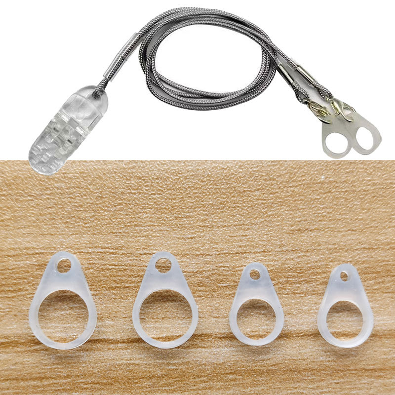 Oreja hacia atrás audífono cuerda anti-perdida anillo de silicona caso de silicona niños ancianos oído espalda máquina cordón anti-caída cubierta protectora