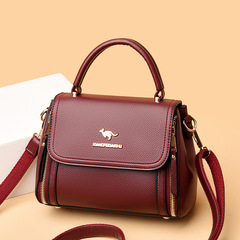 芭藜袋鼠包包女2023新款斜挎包中年小包媽媽包夏季手提包單肩包潮