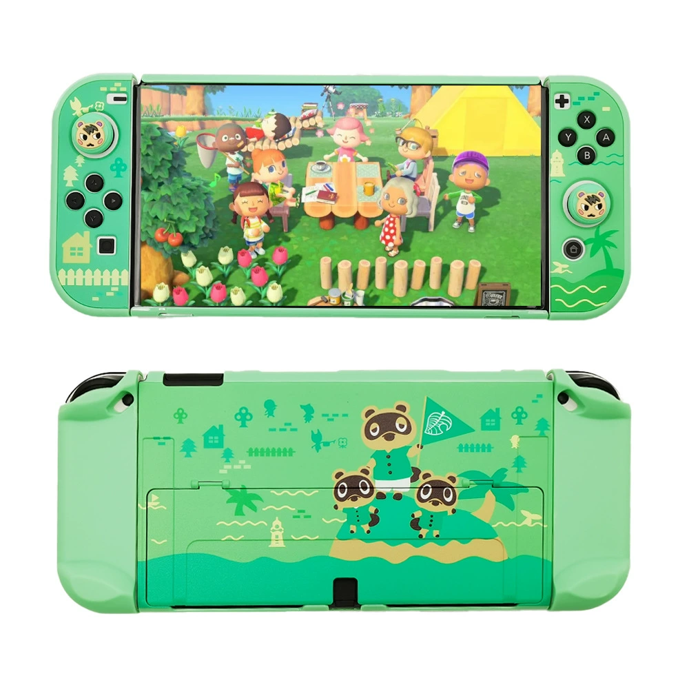 Защитная жесткая крышка (Nintendo Switch OLED) — разборная кожуховая крышка, печатные дизайны, варианты с rocker-бобами