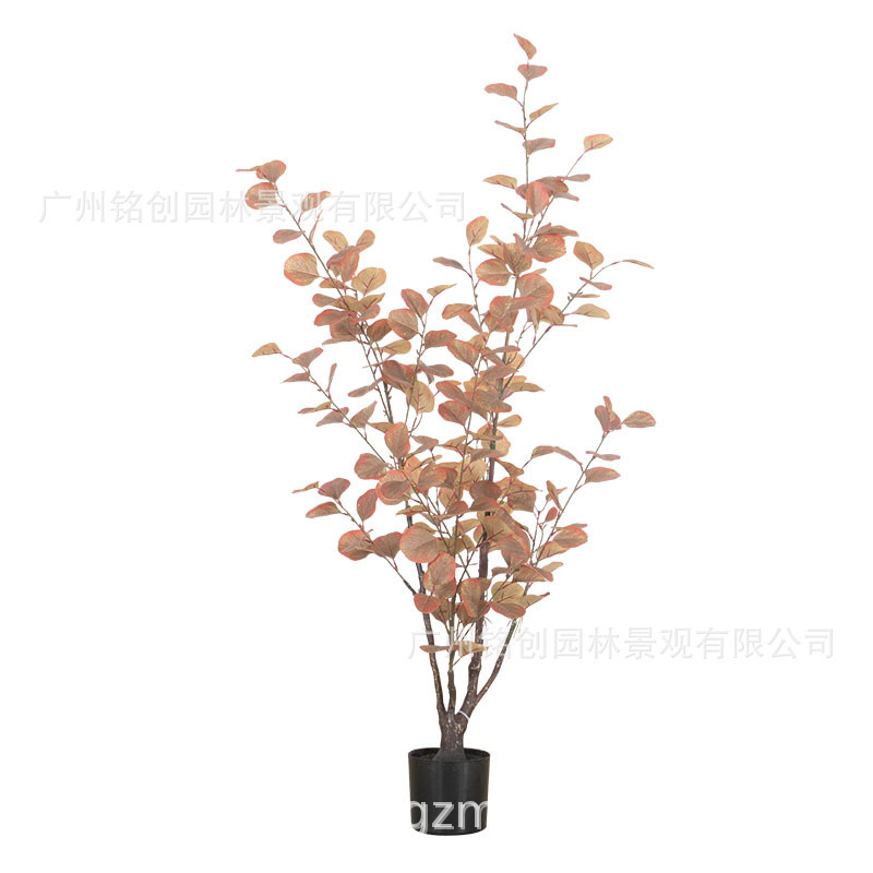 Escenografía de estilo nórdico Simulación de plantas verdes Plantas en macetas Centro comercial Simulación de decoración suave Plantas verdes falsas