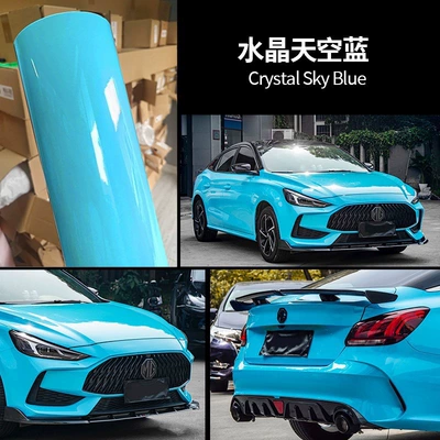 Change Film Pet Crystal Nardo | Auto Color Change Film - pet-crystal-sky-blue-double-layer-white-label-flawless-152m-17m