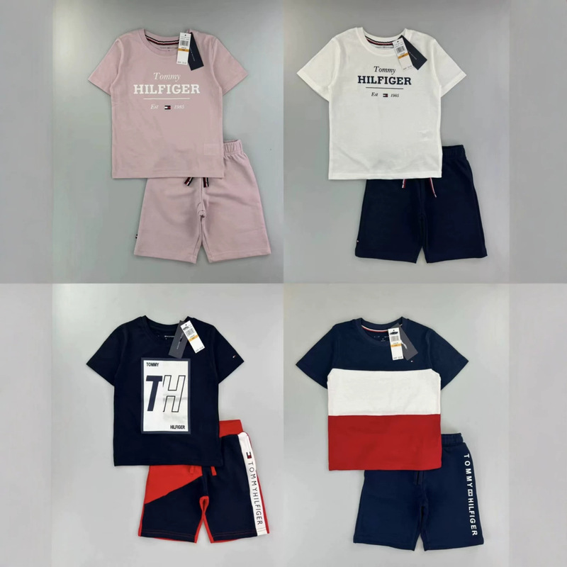 Summer Hot-Selling New Boys' Thin Cotton Embroidered Letter Girls' Set Casual Versatile Polo Short-Sleeve T-Shirt Summer Hot-Selling New Boys' Thin Cotton Embroidered Letter Girls' Set Casual Versatile Polo Short-Sleeve T-Shirt