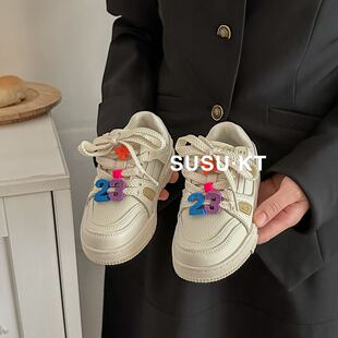 Children's Shoes 2025 Autum New Fashion Brand Boys' Sports Shoes Girls Versatile Velcro Casual Sneakers Non-Slip and Wear-Resistant