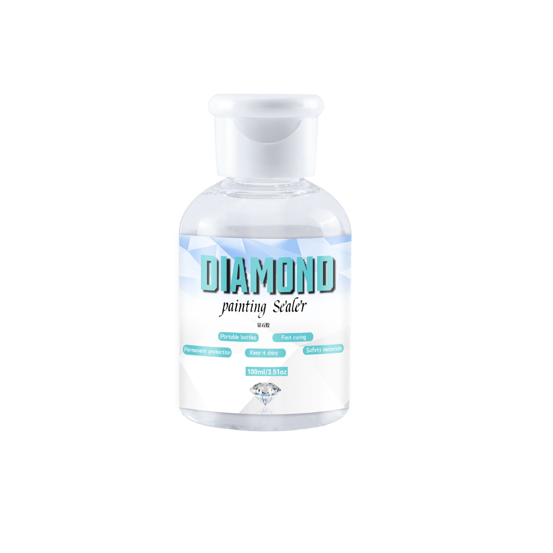 Pegamento transparente para pintura de diamantes, venta directa de fábrica, pegamento PVA para rompecabezas infantiles DIY, para realzar el brillo y evitar la desprendimiento de las piezas.