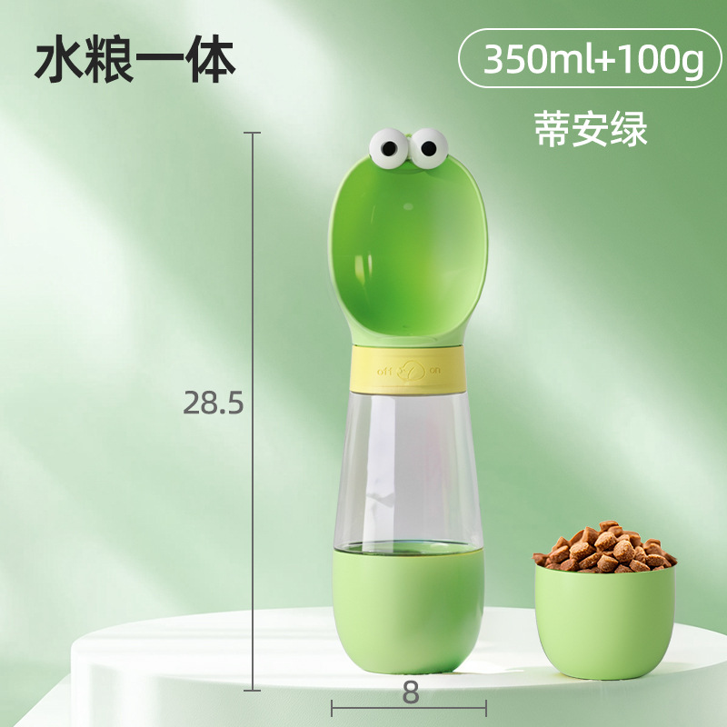 Nuevos perros transfronterizos lindos dibujos animados anticaldor fuera de la olla de agua para gatos viajar taza de agua para mascotas beber portátil