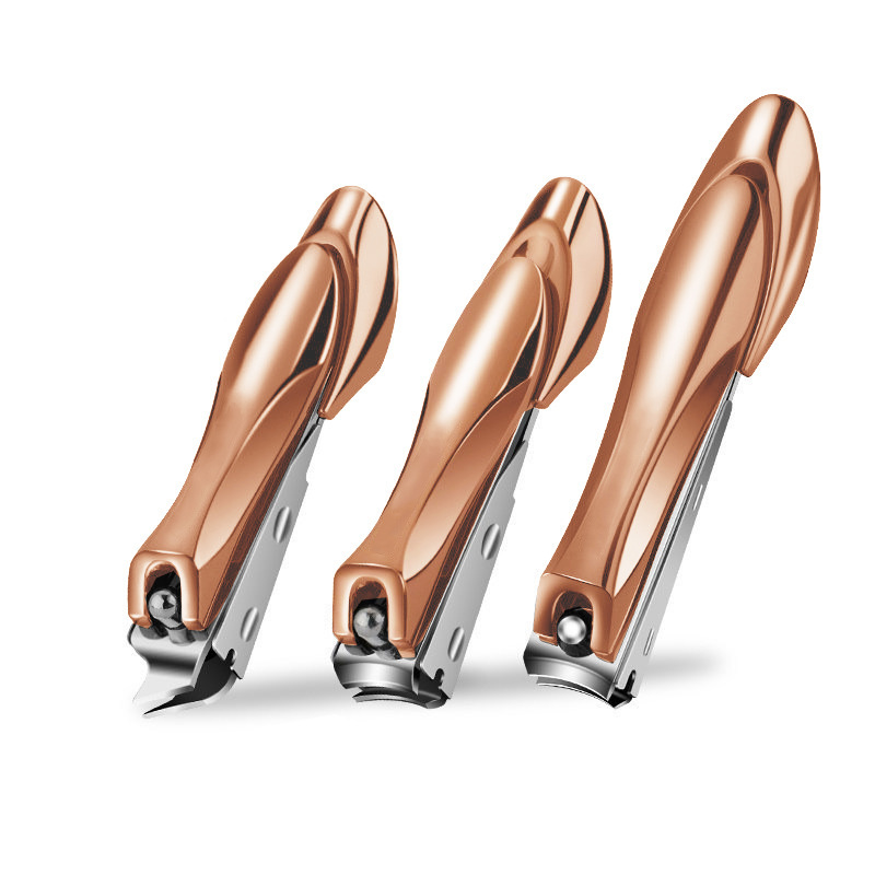 Amazon nueva tijeras de uñas de acero inoxidable anti-splash cortador de uñas alemán gran barra de uñas conjunto de regalo
