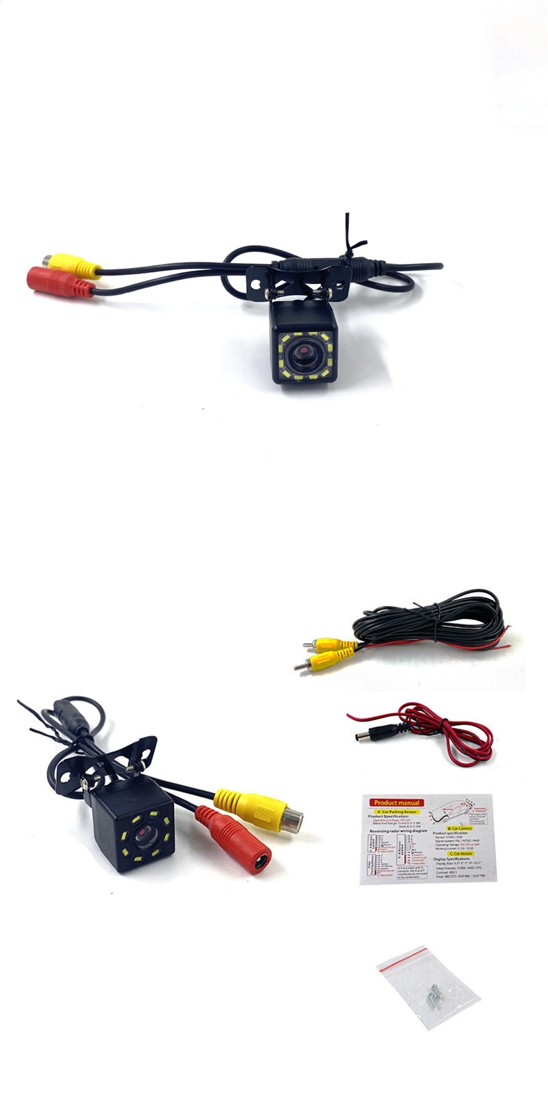 Car Rearview Camera Waterproof High-Definition Dvd Navigation 12V Car Reversing Image Ccd/Ahd Dedicated