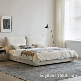 布艺床;皮艺床;实木床