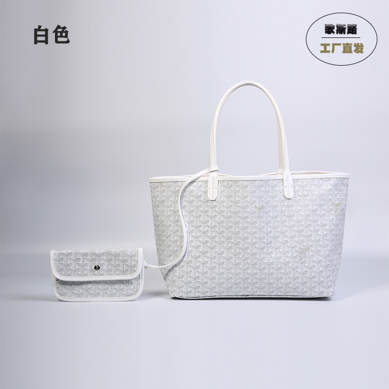 2023 nuevo perro diente bolsa de hombro portátil de lona de cuero bolsa de compras de gran capacidad carta de Las Mujeres cesta de verduras bolsa