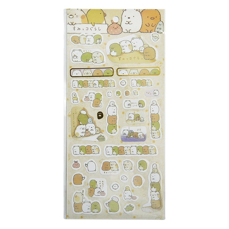 Оптовая продажа мультфильм милые существа и бумажные наклейки прозрачные ПВХ водонепроницаемый ручной счет