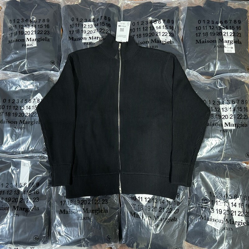 Cross-Border Margiela Style High Version High Collar Zipper Margiela Cardigan Knitwear Jacket for Men and Women Cross-Border Margiela Style High Version High Collar Zipper Margiela Cardigan Knitwear Jacket for Men and Women