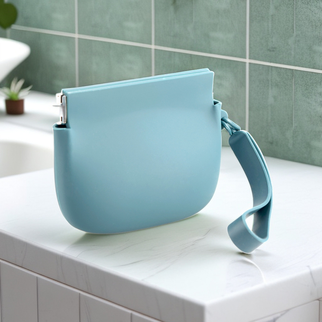 新型シリコン製スプリットコインバッグ、ハンドストラップ付き、コイン収納バッグ、口紅、イヤホン、鍵収納ボックス