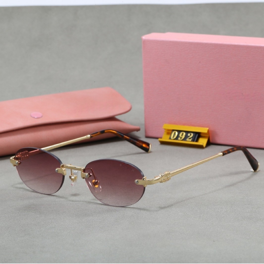 M brand's popular frameless women's sunglasses, the same style as worn by Won Young, light luxury internet celebrity sunglasses, high-end sunglasses wholesale