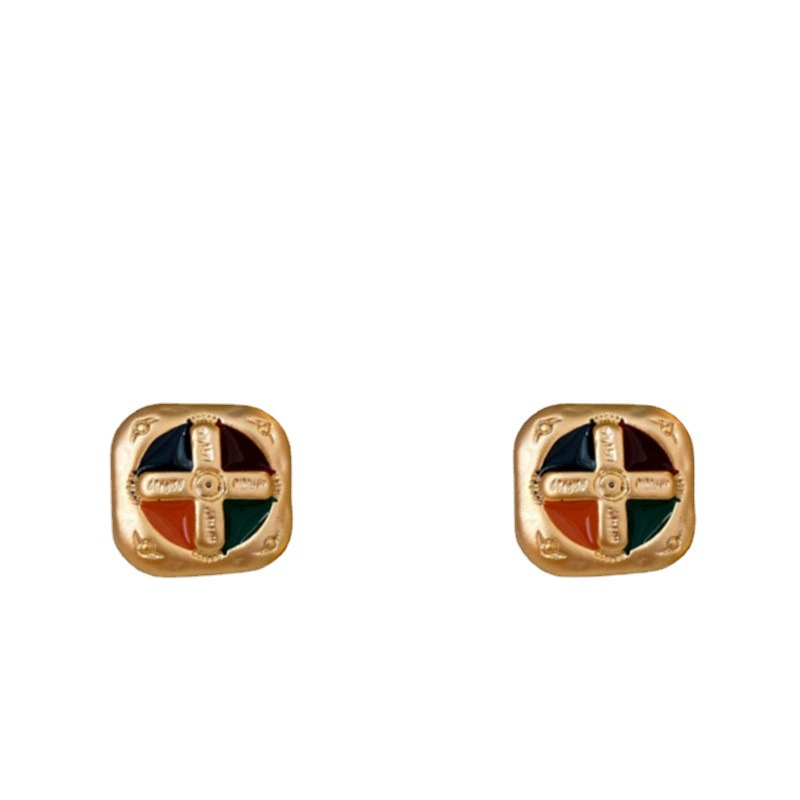 Серебряная игла из жемчуга, ретро модные серьги, цветочные, французский ретро стиль, оптовый