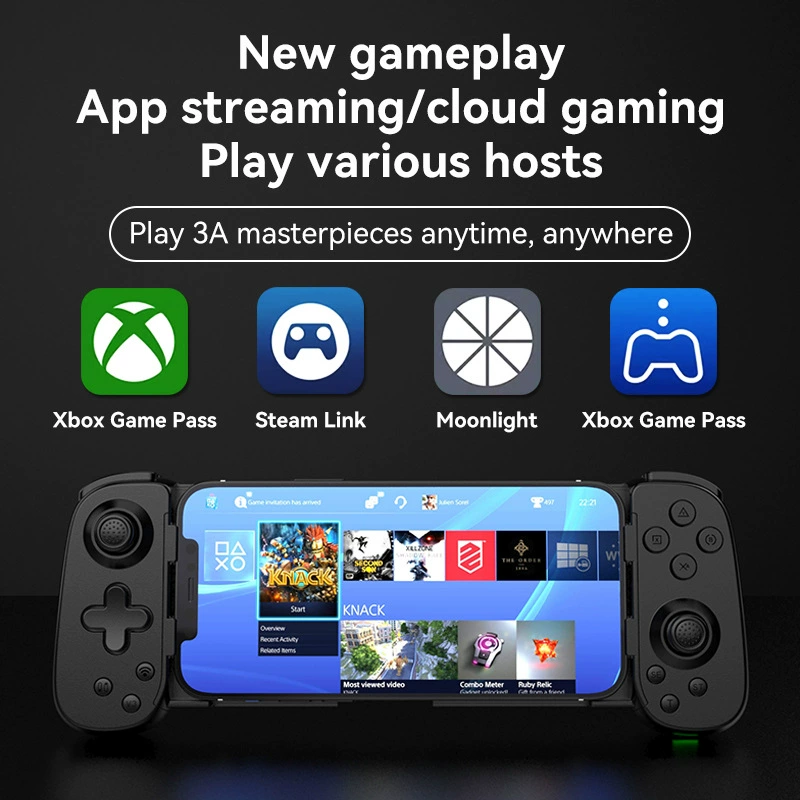 Stretch game handle IOS Android mobile game directly connected to Switch six-axis Hall rocker wireless bluetooth handle